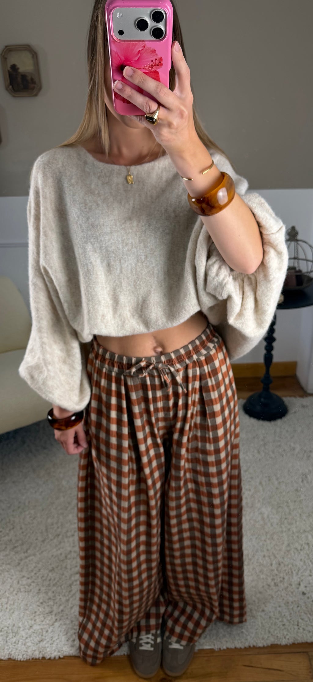 Pantalon à carreaux