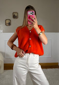 Gilet corail - Paola