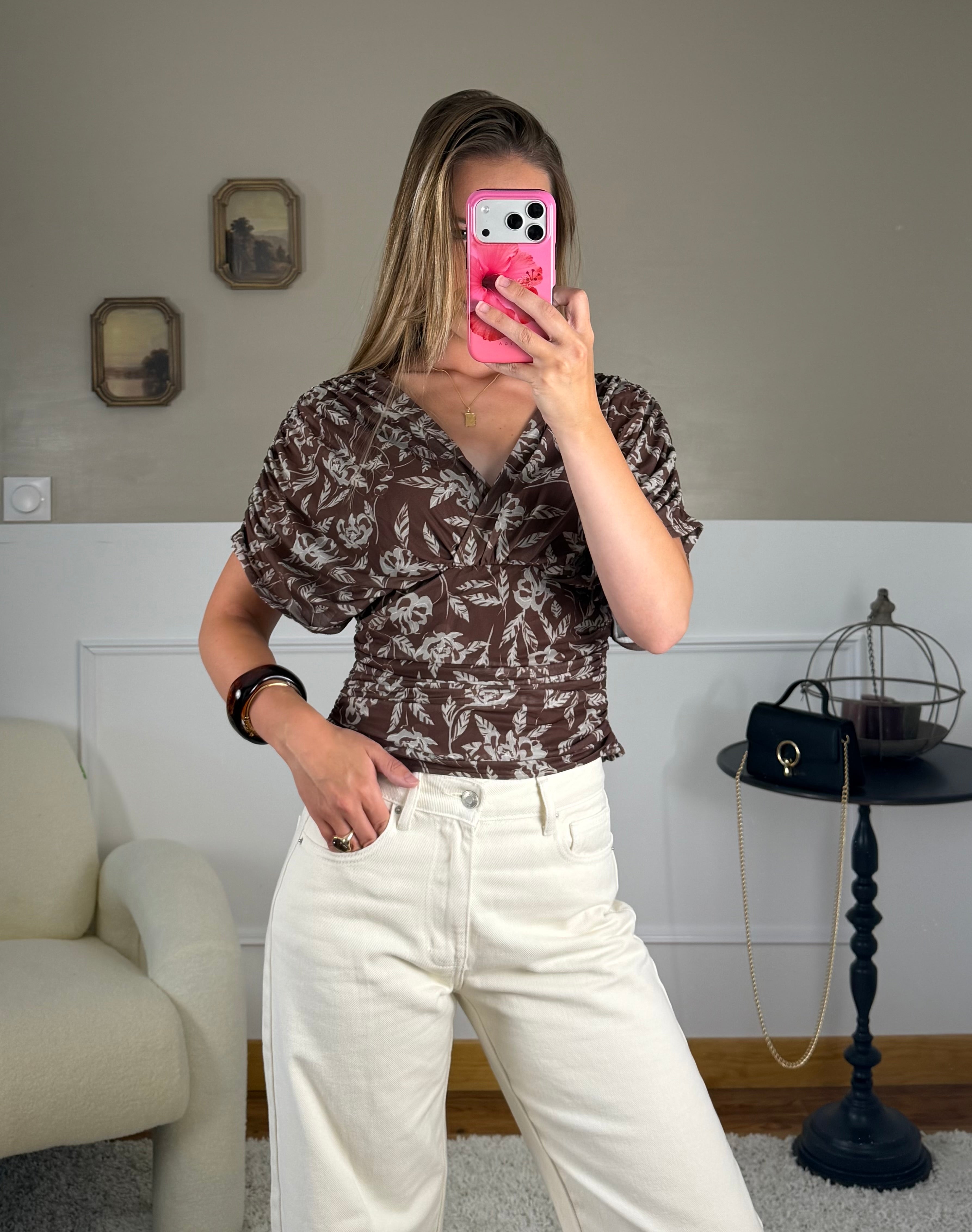 Top floral - Anne