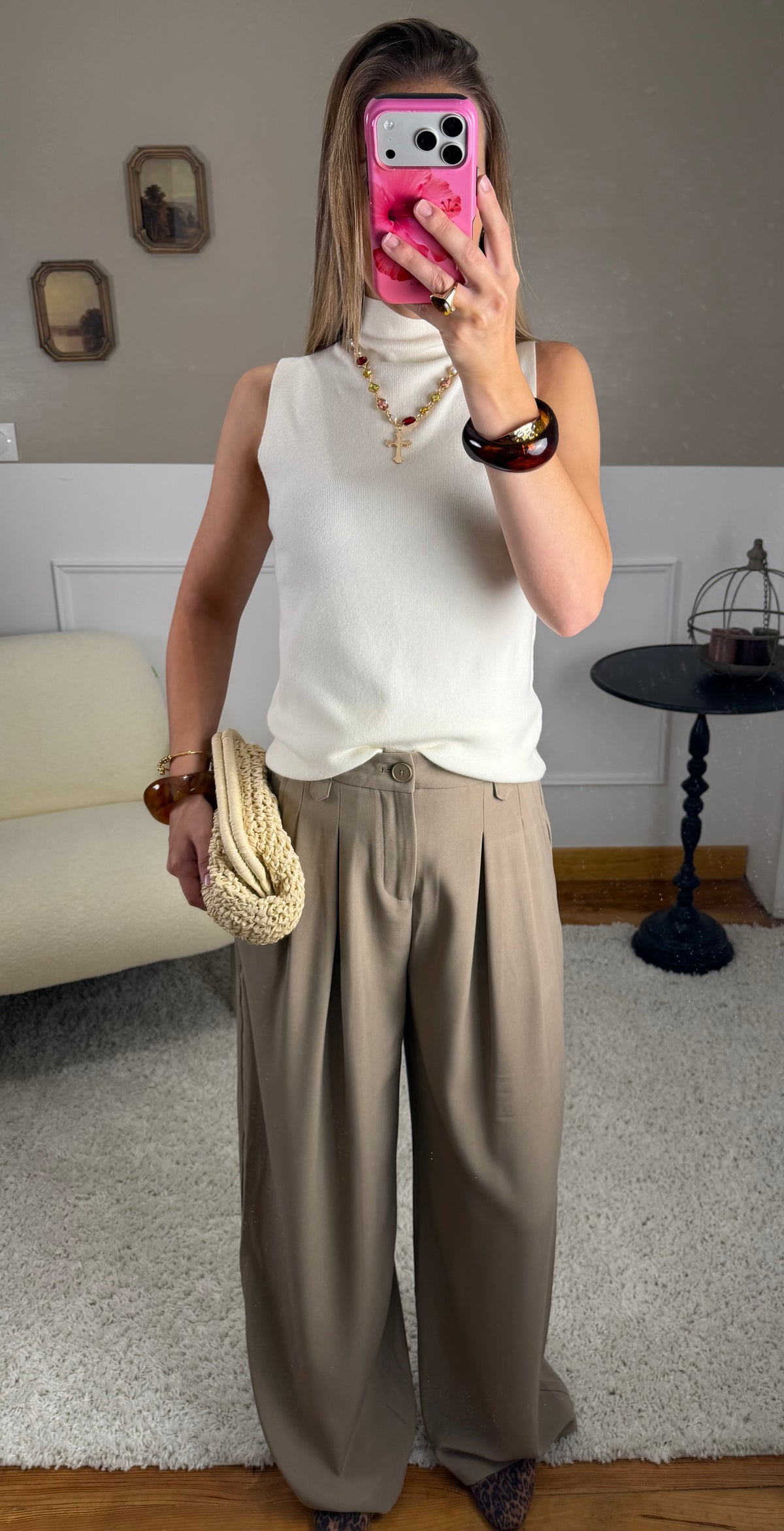 Pantalon Susan - Taupe