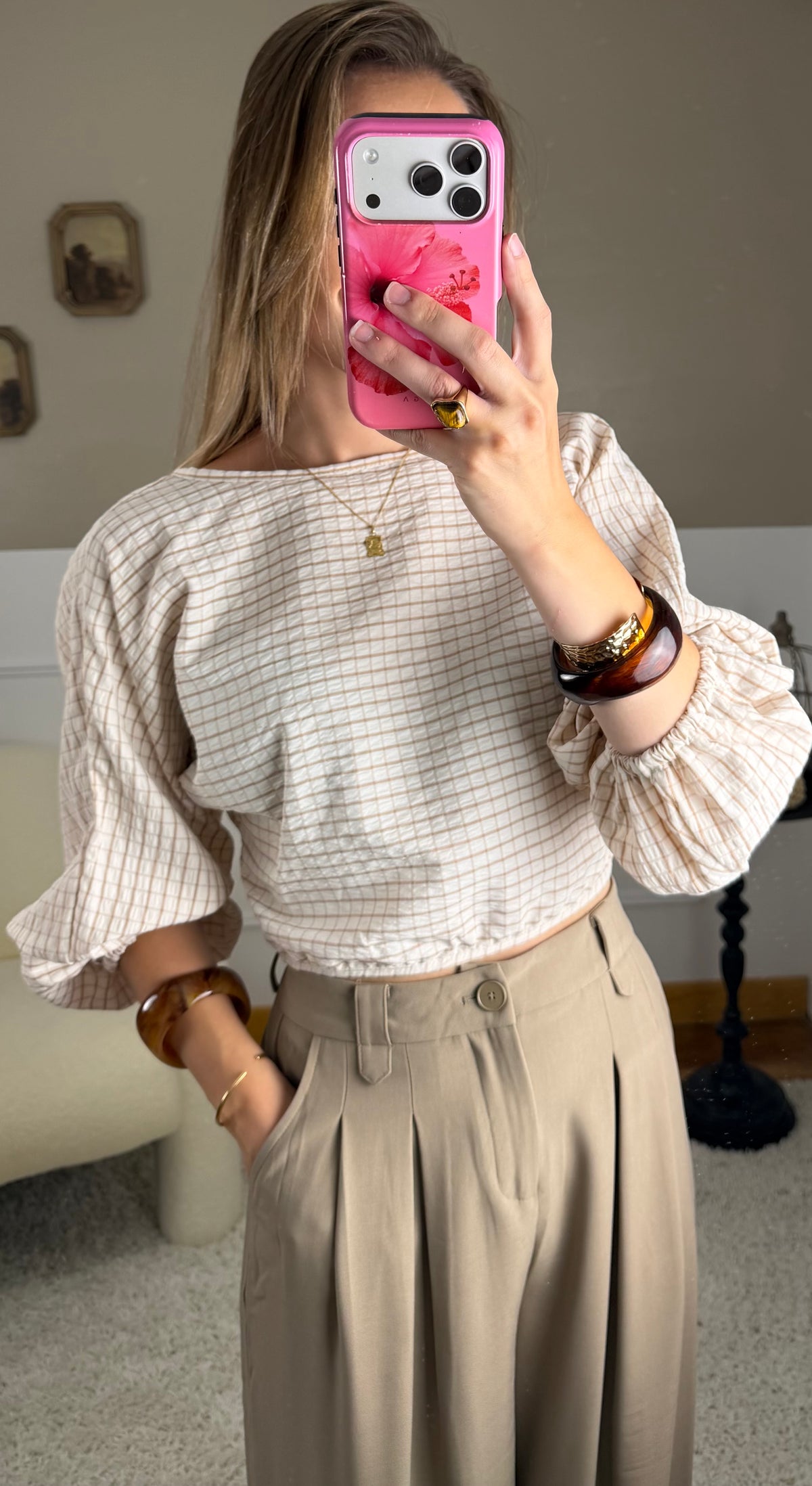 Top Leslie - Écru