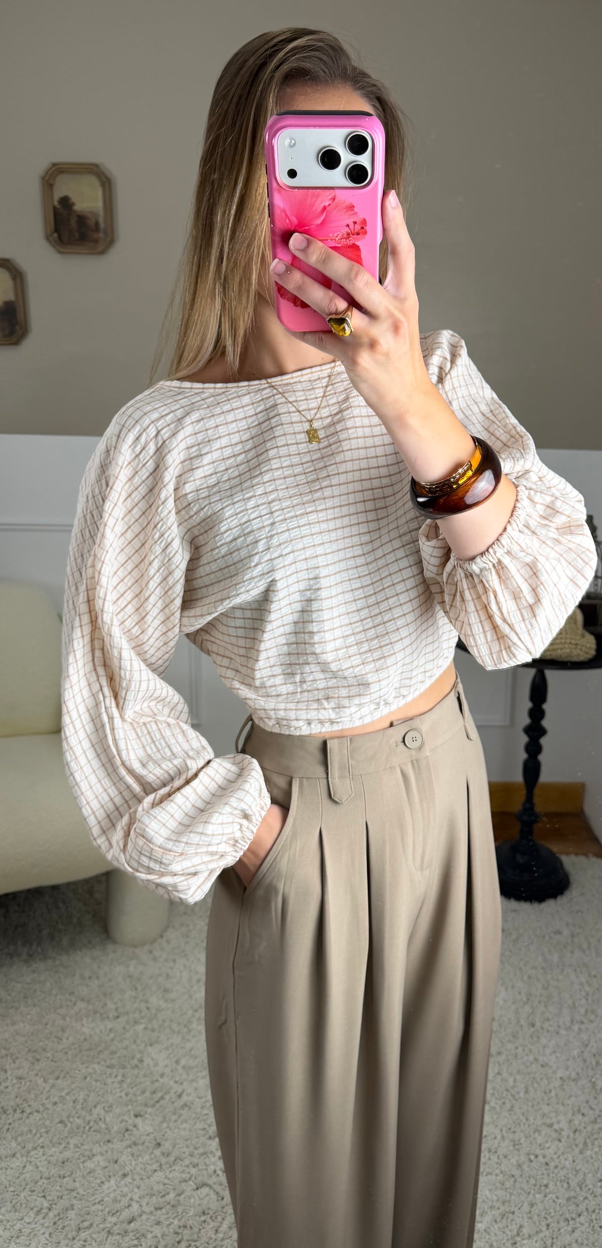 Top Leslie - Écru