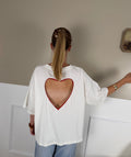 T shirt dos nu coeur